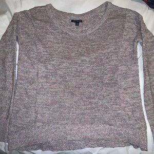 American Eagle Outfitters- Women's Metallic Mauve sweater (S)